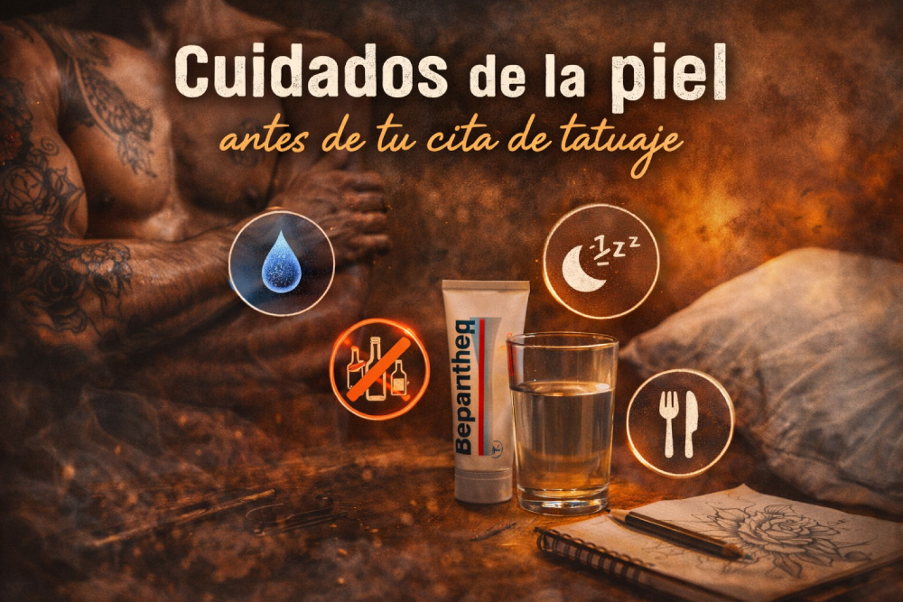 Cuidados de la piel antes de tu cita de tatuaje